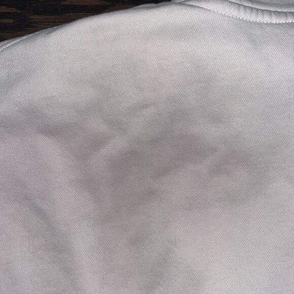 Nike Pale Beige w/ purple Taupe Tan Fleece Hooded Hoodie Sweatshirt Sweater L - Picture 7 of 10